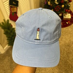 Light Blue Cap with Lighthouse Embroidery